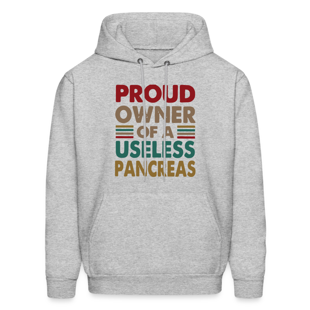 Proud Owner Of A Useless Pancreas Softstyle Unisex Hoodie - heather gray