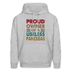 Proud Owner Of A Useless Pancreas Softstyle Unisex Hoodie - heather gray