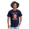 Juice Box Hero Diabetic Humor T1D Funny Unisex Softstyle Adult T-Shirt - navy