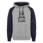This Girl Runs On Jesus And Insulin Diabetic Warrior Premium Hoodie - heather gray/navy