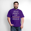 Need Money For Porsche / Insulin Parody Unisex T-Shirt - purple
