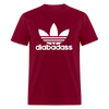 Diabadass 3 Leaf Diabetes Warrior Premium Unisex T-Shirt - burgundy