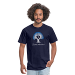 Diabetes Awareness Tree Of Love & Life Unisex T-Shirt - navy