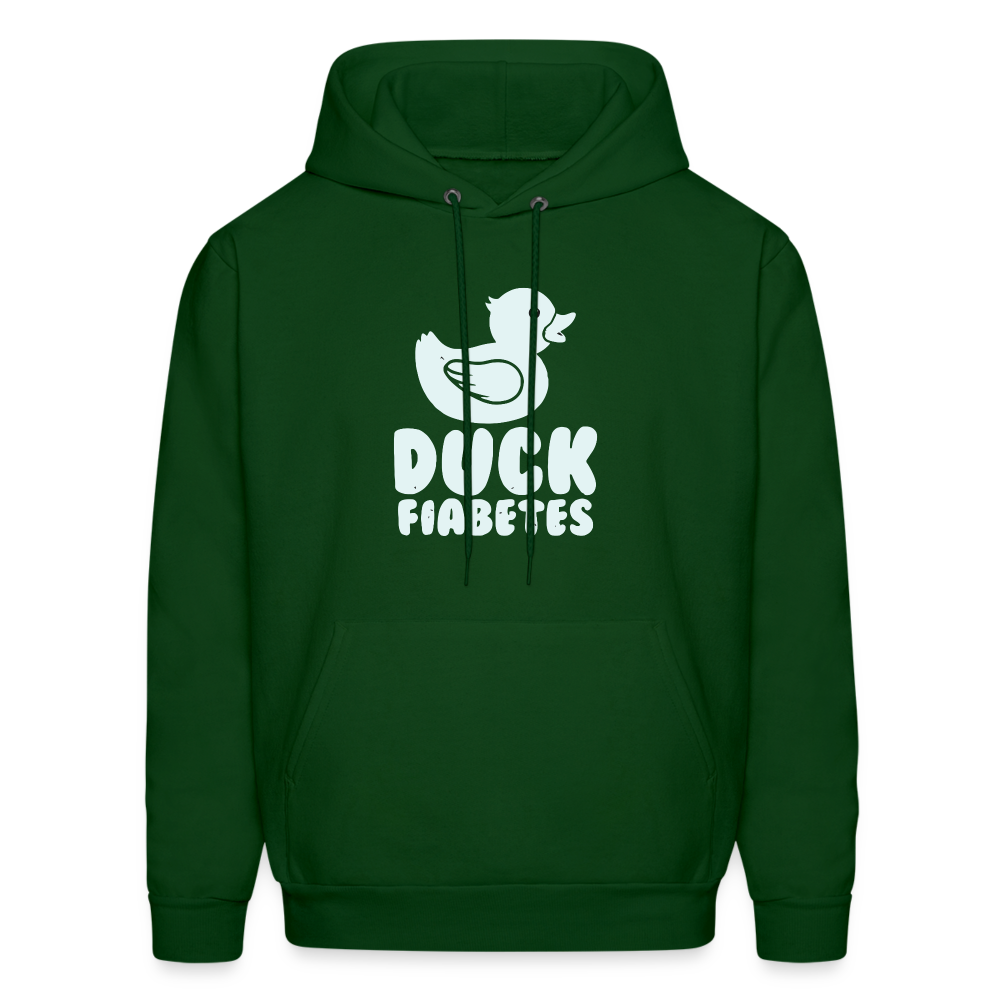 Duck Fiabetes Diabetic Humor Unisex Premium Comfort Hoodie - forest green