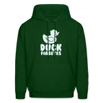 Duck Fiabetes Diabetic Humor Unisex Premium Comfort Hoodie - forest green