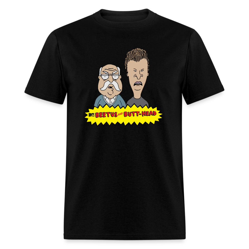 Beetus & Butthead Mashup Parody Diabetes Unisex Adult T-Shirt - black