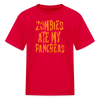 Zombies Ate My Pancreas Halloween Kids' T-Shirt - red