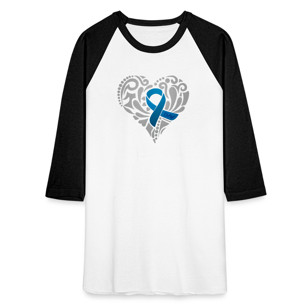 Diabetes Awareness Needs Love Unisex Premium Raglan T-Shirt - white/black