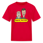 Beetus and Butthead kids diabetes humor T-shirt in red