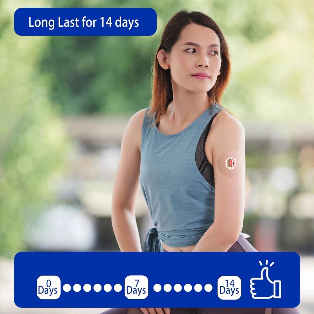Freestyle Sensor Stickers and Libre 3 Waterproof Transparent Patches 14-Day Long-Lasting No Center Adhesive 20/30 Pack