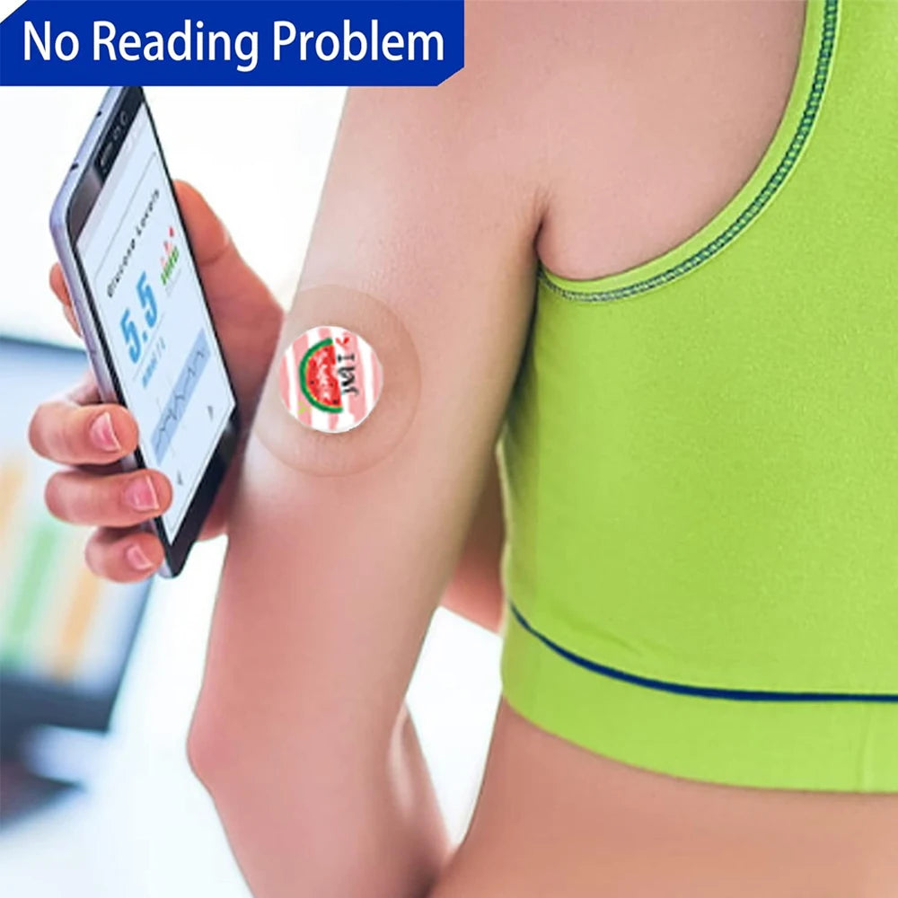 Freestyle Sensor Stickers and Libre 3 Waterproof Transparent Patches 14-Day Long-Lasting No Center Adhesive 20/30 Pack