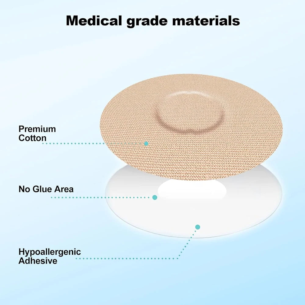 10PCS Waterproof CGM Patches - Libre 1/2/3/Pro & Dexcom G7 Medtrinic Guardian Sensor Covers - Sweatproof Adhesive Protectors