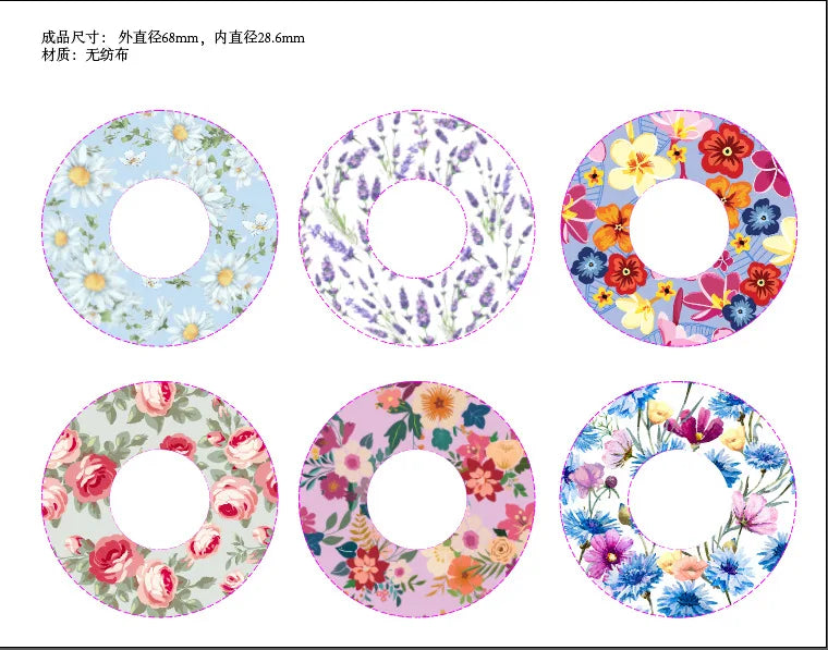 Adhesive Patch for Dexcom G6 Dexcom G7 Libre 3 Omnipod Waterproof Split Backing CGM Tape