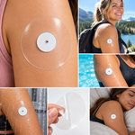Clear CGM Overpatch for FreeStyle Libre 2 & Lingo – 3.15 Inch Waterproof Sensor Patch