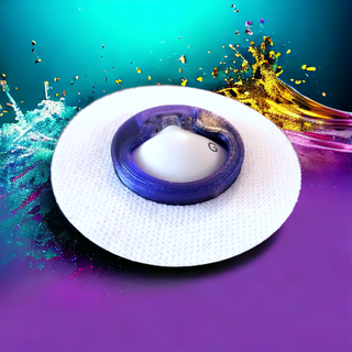 Purple Violet Crystal / Free Sample : White Mirco-woven