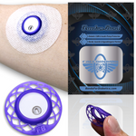 Reusable Freestyle Libre 3 and Libre 3 Plus sensor guard with soft flexible design
