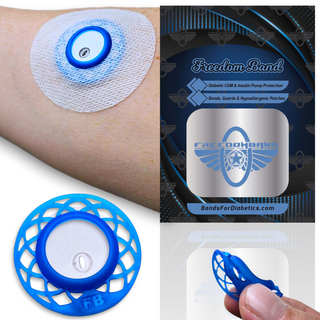 Awareness Blue Crystal / Black Matte Onyx / 2 Premium : White Hypoallergenic