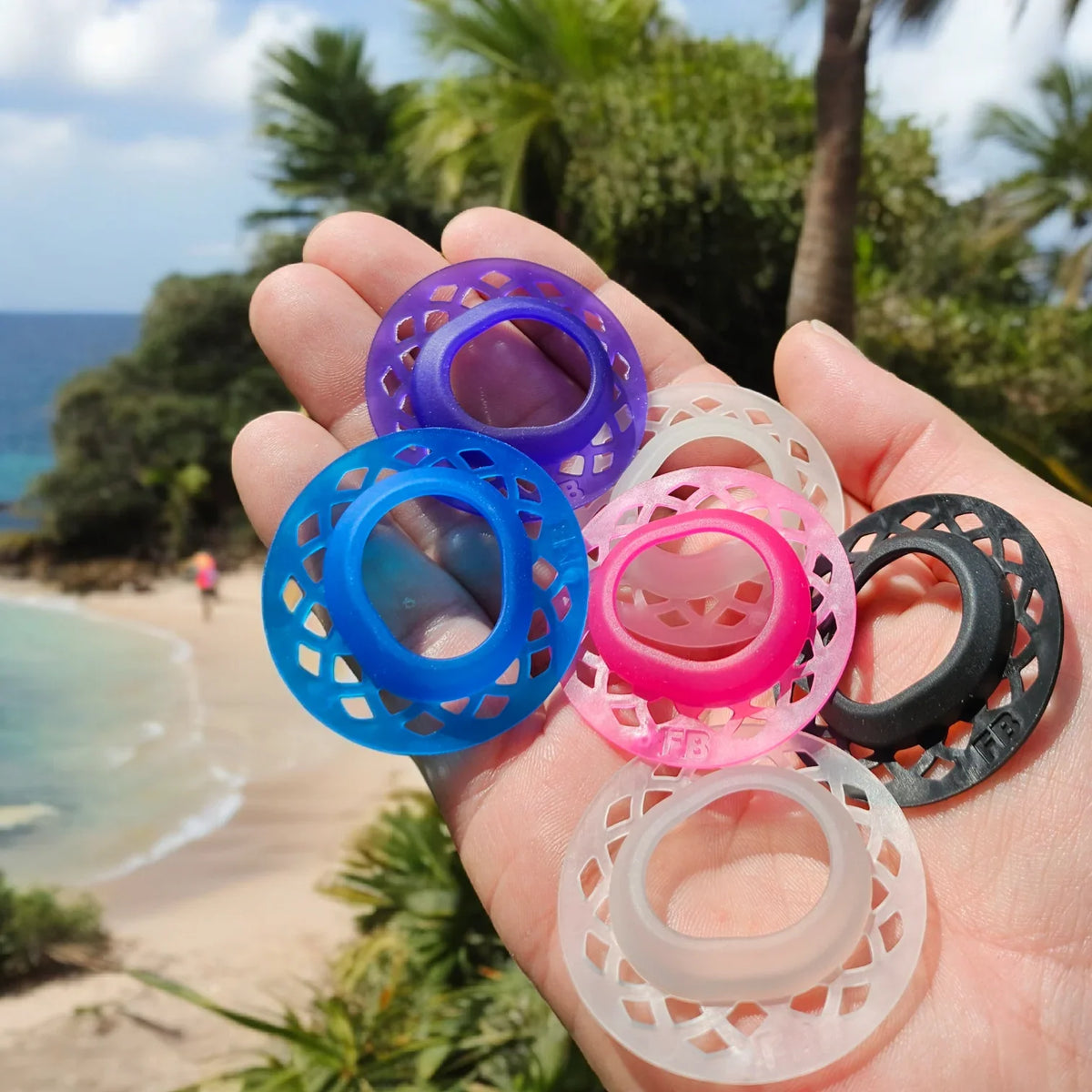 Colorful Infiniflex CGM sensor cover guards and protective overpatch accessories