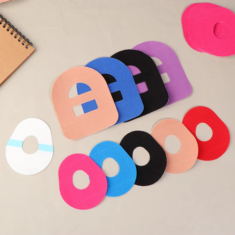 10Pcs Waterproof Adhesive Patches CGM Sensor Patch Glucose Meter Sensor Fixing Sticker Long Lasting Blood Glucose Monitoring