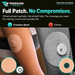 Libre 3 and Libre 3 Plus CGM sensor cap with angled bump protection