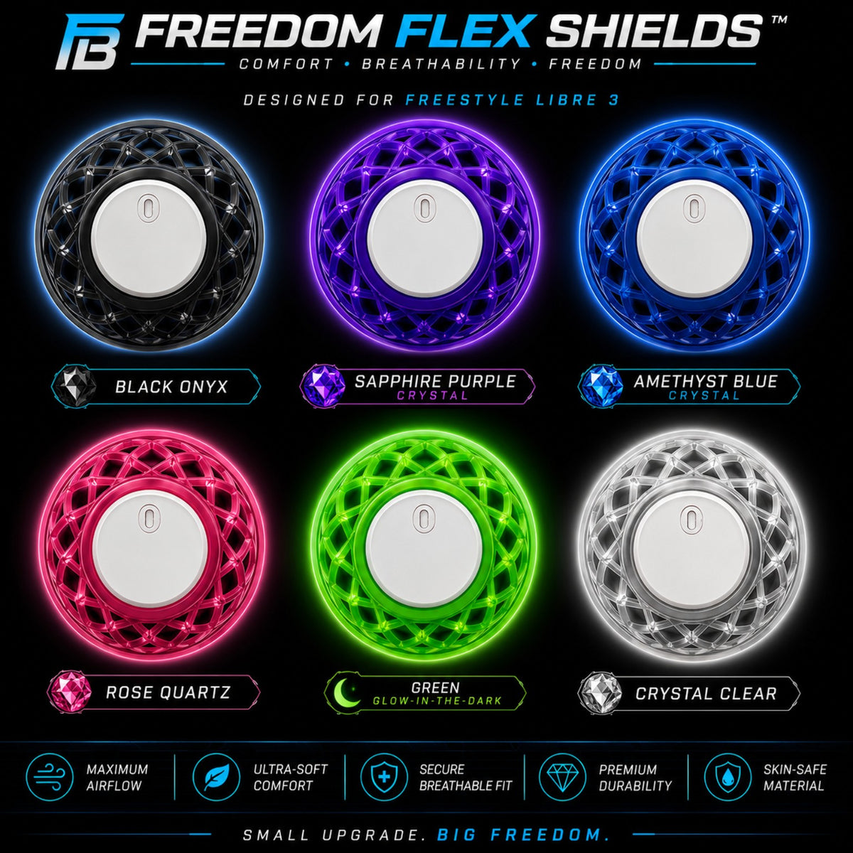 Freestyle Libre 3 and Libre 3 Plus Freedom Band armband included in complete CGM protection bundle