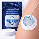 Tandem and Medtronic infusion set cannula underpatch skin barrier for insulin pump sites