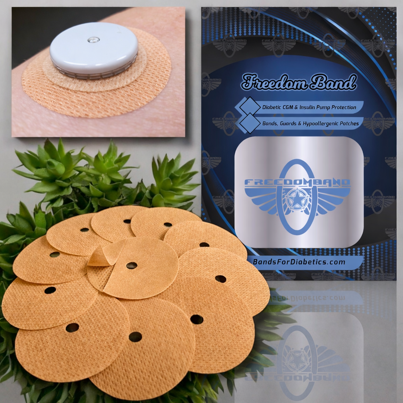 Freestyle Libre 2 & Lingo  : Hypoallergenic Allergy Underlay Skin Barrier Adhesive Patches