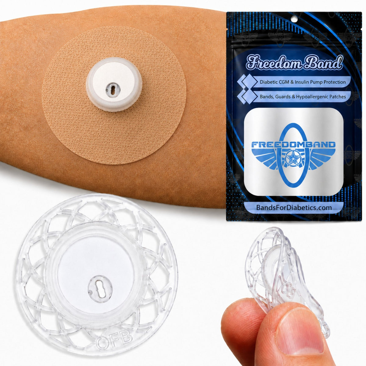 Freedom Flex Shield sensor cover protection for Freestyle Libre 3 and Libre 3 Plus
