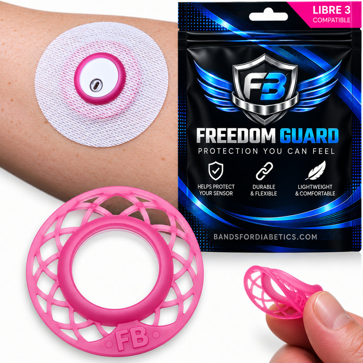 FreeStyle Libre 3, 3 Plus & Duo Sensor Guard 2-Pack | Flex Shield