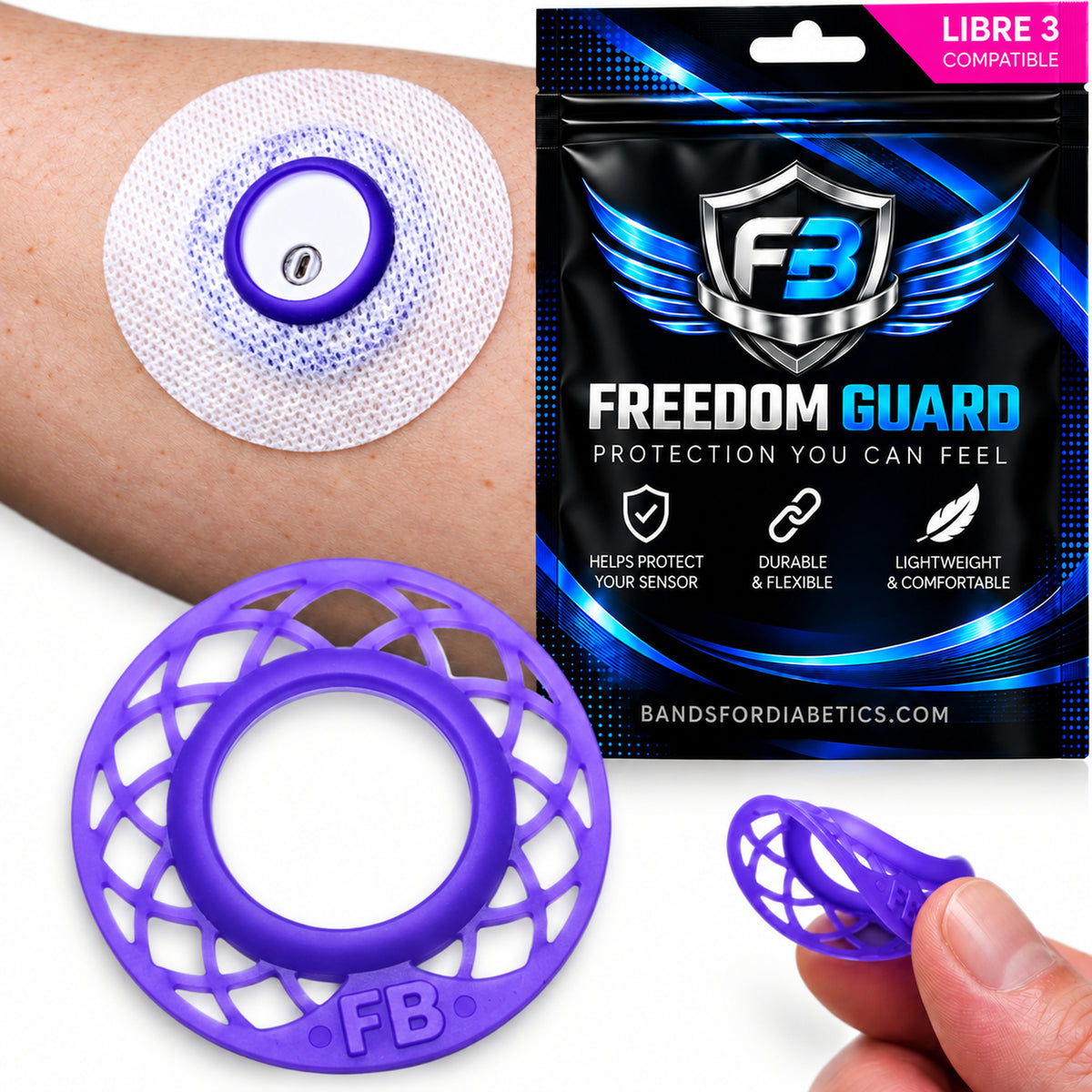 FreeStyle Libre 3, 3 Plus & Duo Sensor Guard 2-Pack | Flex Shield