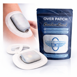 Omnipod 5 and Dash waterproof adhesive overpatch for insulin pump pod protection