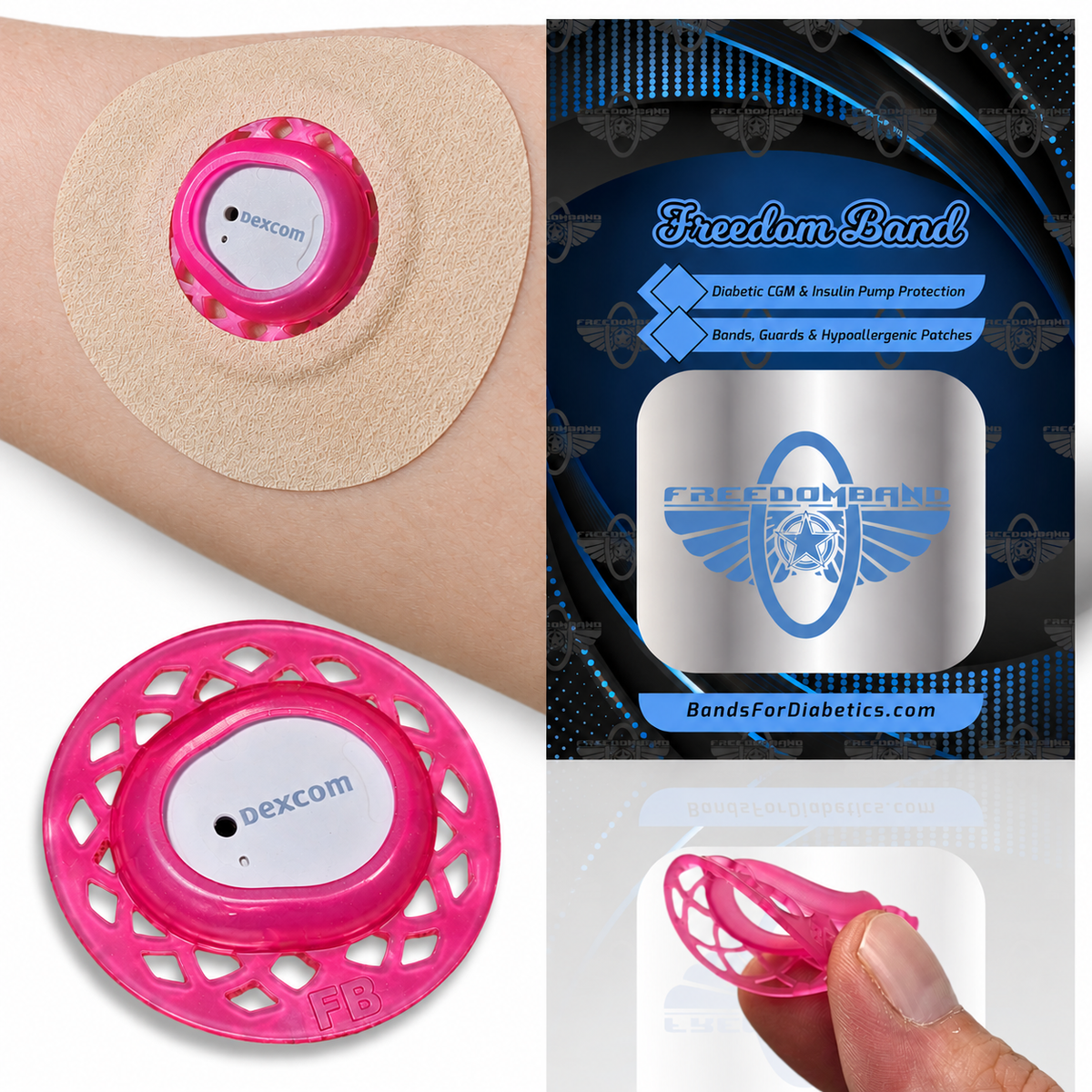 Dexcom G7, G7 15 Day & Stelo Infiniflex Sensor Guard | Reusable CGM Cover