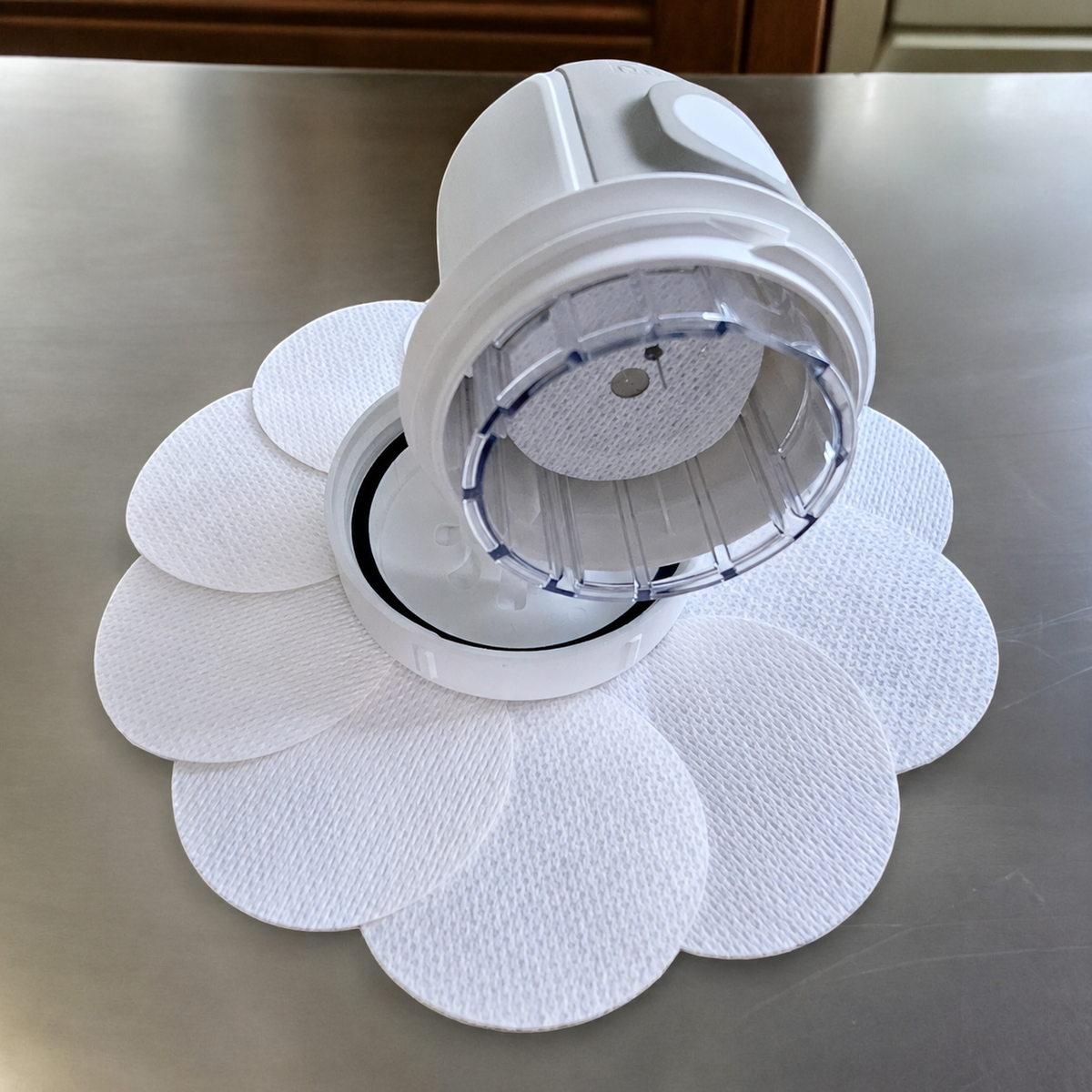 Flexible adhesive underpatch barrier for CGM sensor skin protection
