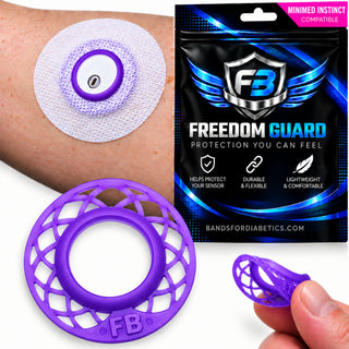 Violet Purple Crystal / Black Matte Onyx / 2 Premium : White Hypoallergenic
