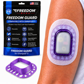 Violet Purple Crystal / 2 Pack : White Micro-woven