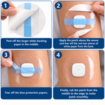 Clear overpatch application steps for the Medtronic Simplera Sync sensor