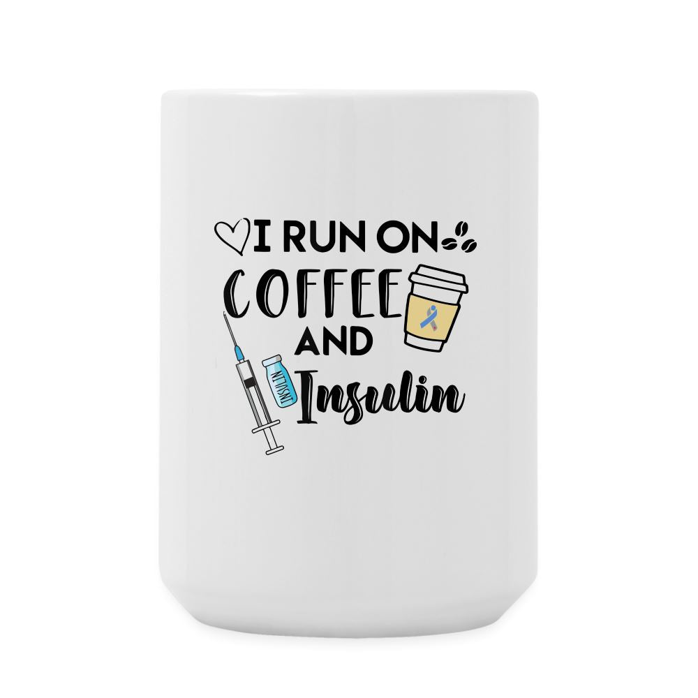 I Run On Coffee & Insulin Java Cup Tea Mug Large 15 oz Coffee/Tea Mug 15 oz SPOD One Size 