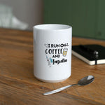 I Run On Coffee & Insulin Java Cup Tea Mug Large 15 oz Coffee/Tea Mug 15 oz SPOD 