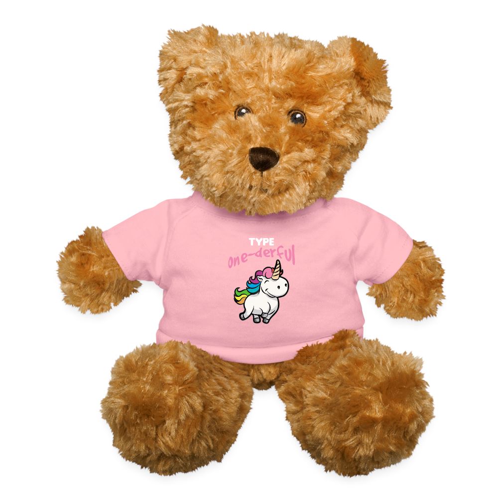 Type One-derful Teddy Bear Plush Comfort Toy Teddy Bear SPOD petal pink 