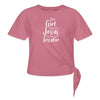 This Girl Runs On Jesus & Insulin Women's Knotted T-Shirt Women's Knotted T-Shirt | Spreadshirt 1404 SPOD mauve S 