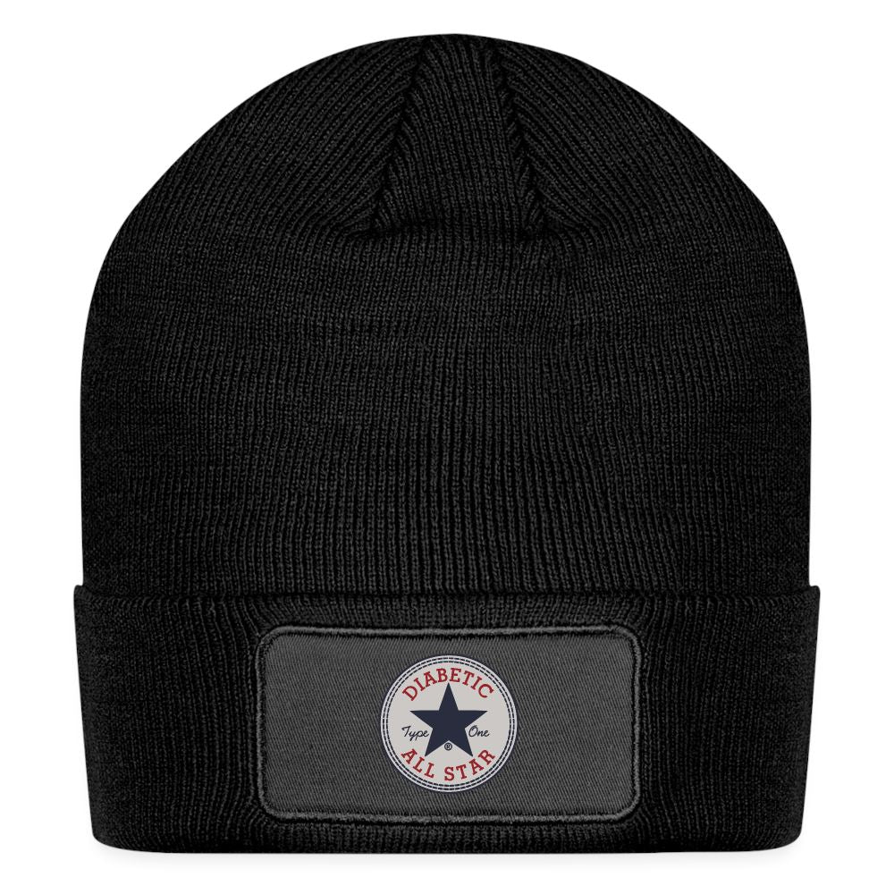 Type One Diabetic All Star Patch Beanie Patch Beanie SPOD black 