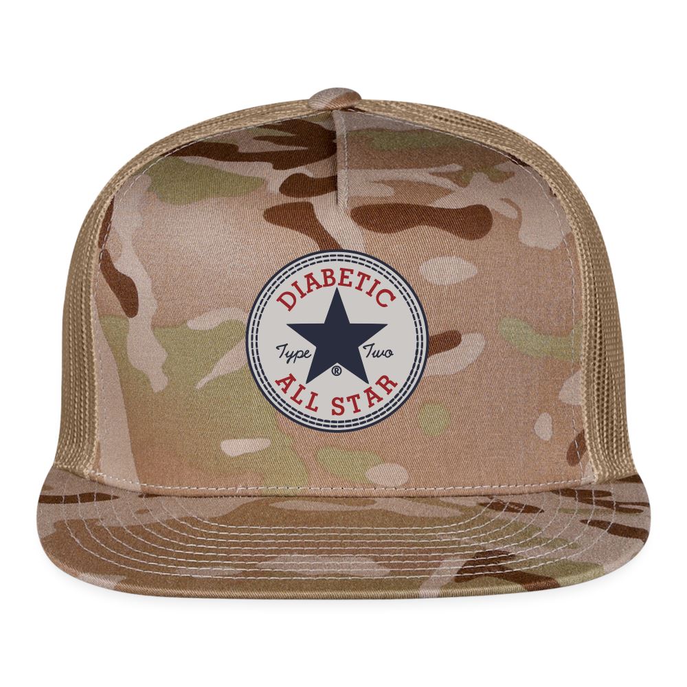 Type Two Diabetic All Star Trucker Cap Trucker Cap SPOD MultiCam\tan 