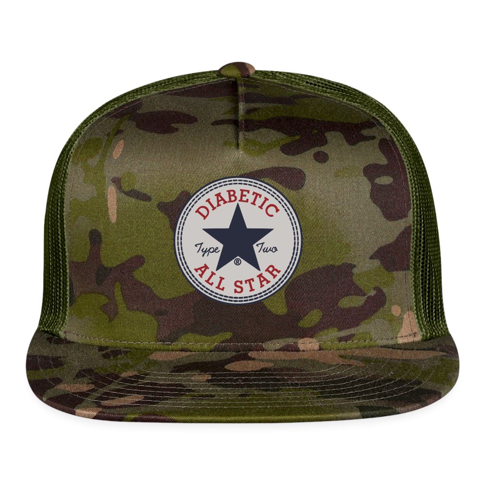 Type Two Diabetic All Star Trucker Cap Trucker Cap SPOD MultiCam\green 
