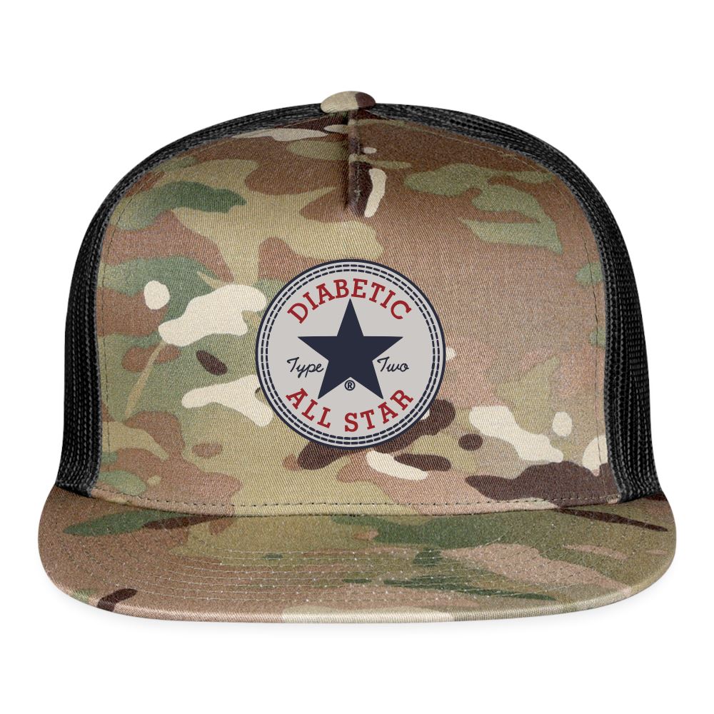 Type Two Diabetic All Star Trucker Cap Trucker Cap SPOD MultiCam\black 