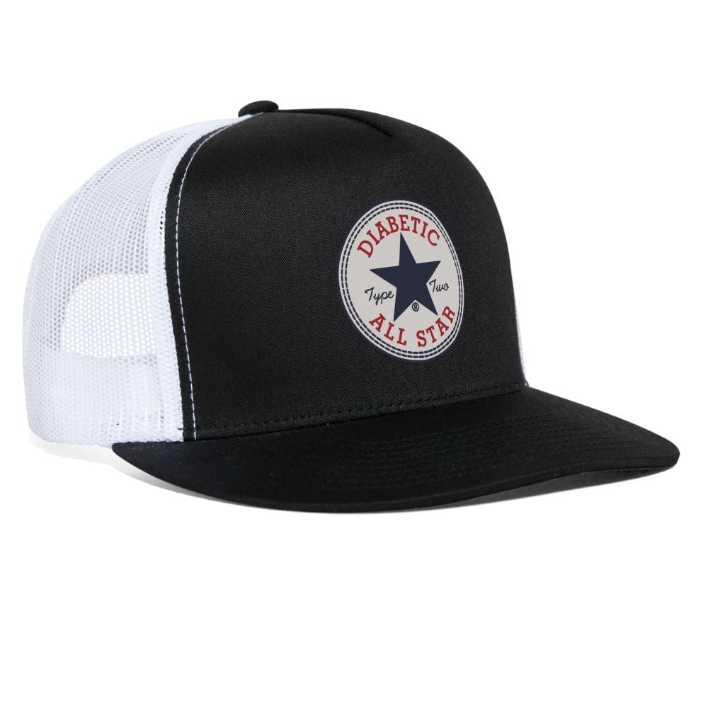 Type Two Diabetic All Star Trucker Cap Trucker Cap SPOD black/white 