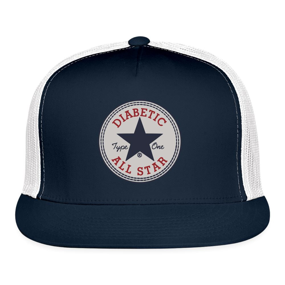 Type One Diabetic All Star Trucker Cap Trucker Cap SPOD navy/white 