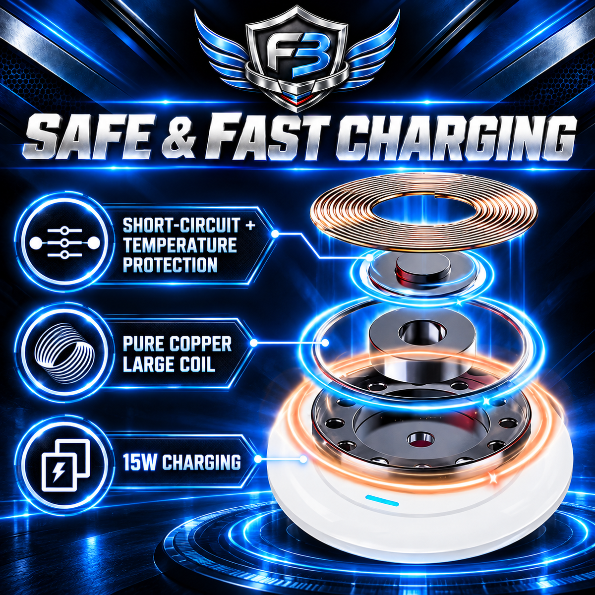 Freedom Band® Mobi Soft Silicone Protective Case & Adjustable Wearable Band with Wireless Charging System for Tandem Mobi