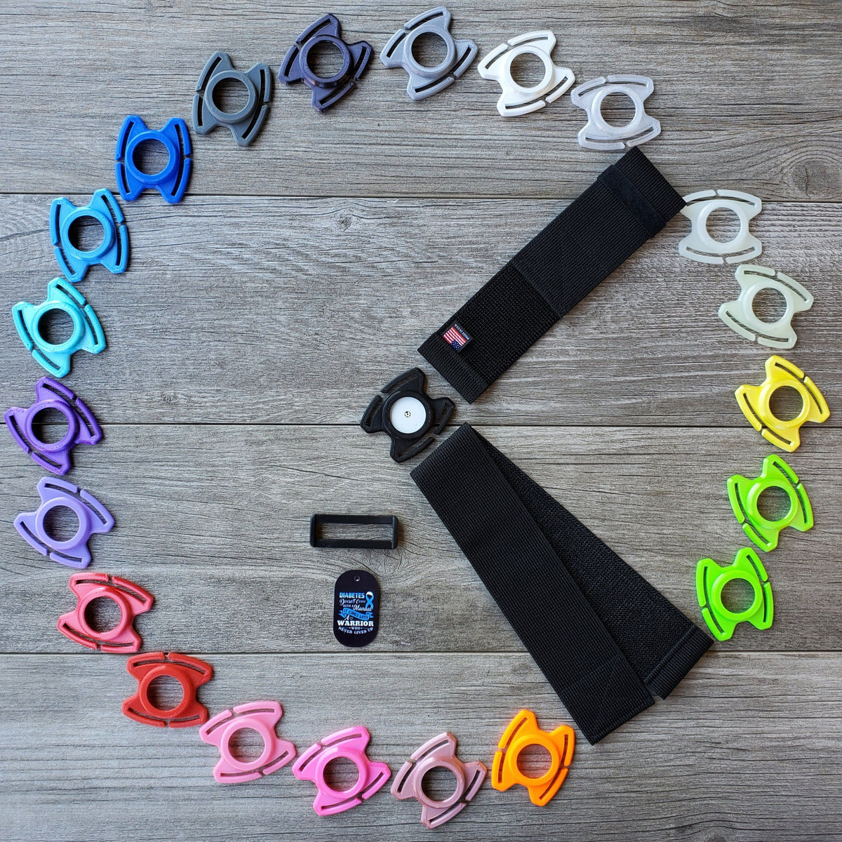 Freestyle Libre 2 & Lingo Starter Kit : Case & 2" Velcro® All-In-One Arm Leg Waist Band