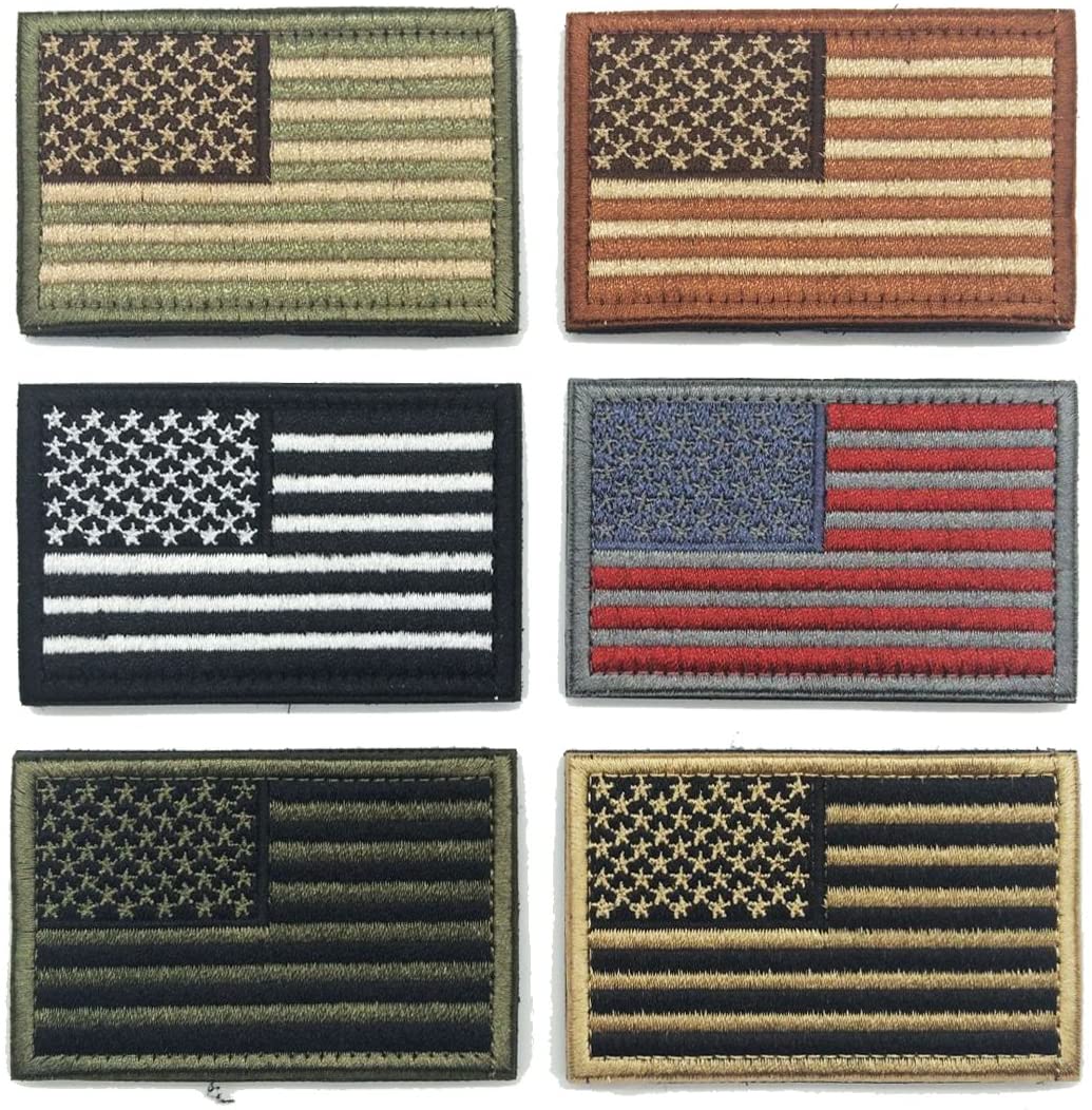6 Pack] 2x3 American Flag & Patriotic Velcro Embroidered Patches : Freedom  Band : Armband Guard Cover & Protective Accessories – Freedom Bands For  Diabetics