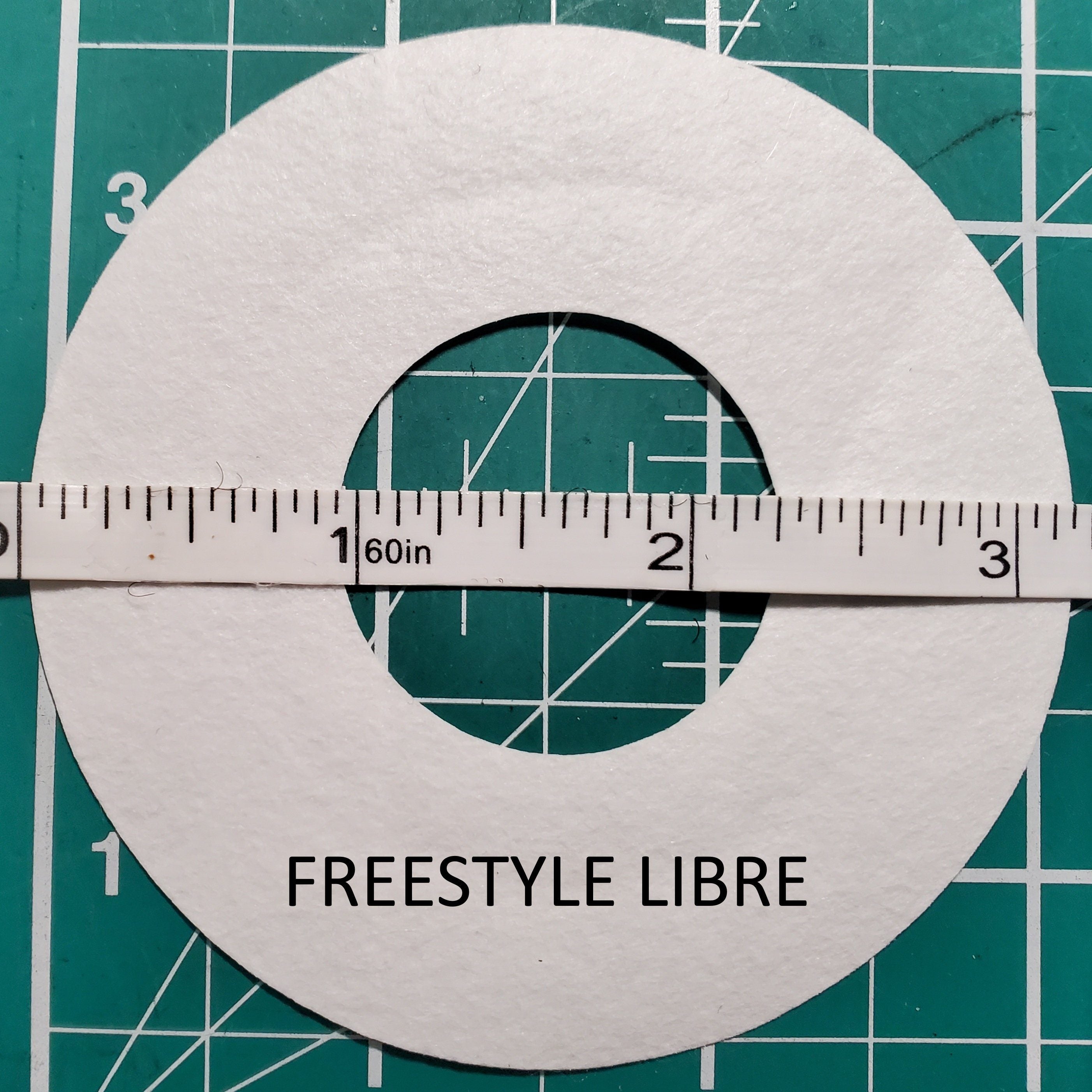 Freestyle Libre 3.25" Inch Shell Back Series Overlay Adhesive Patches